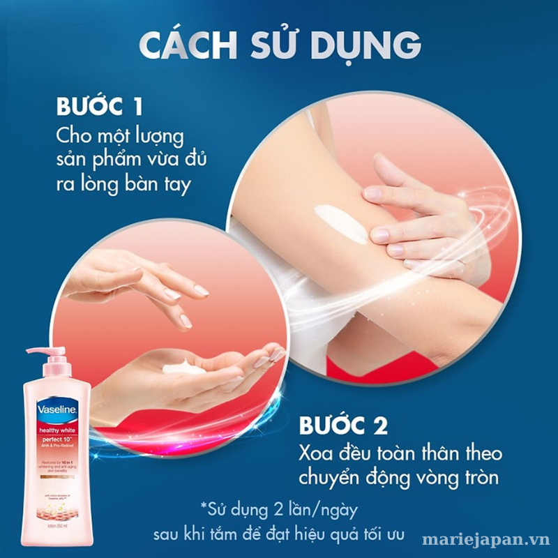 Dưỡng Thể Trắng Da Toàn Thân Vaseline Bản Mỹ 725ml