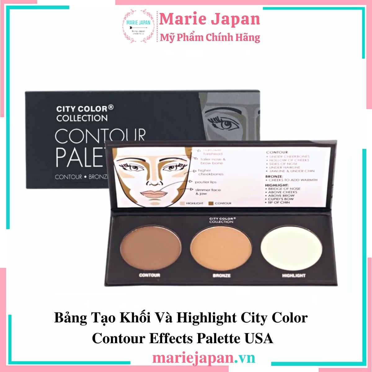 Bảng City Color 3 Ô Tạo Khối Và Highlight Contour Effects Palette
