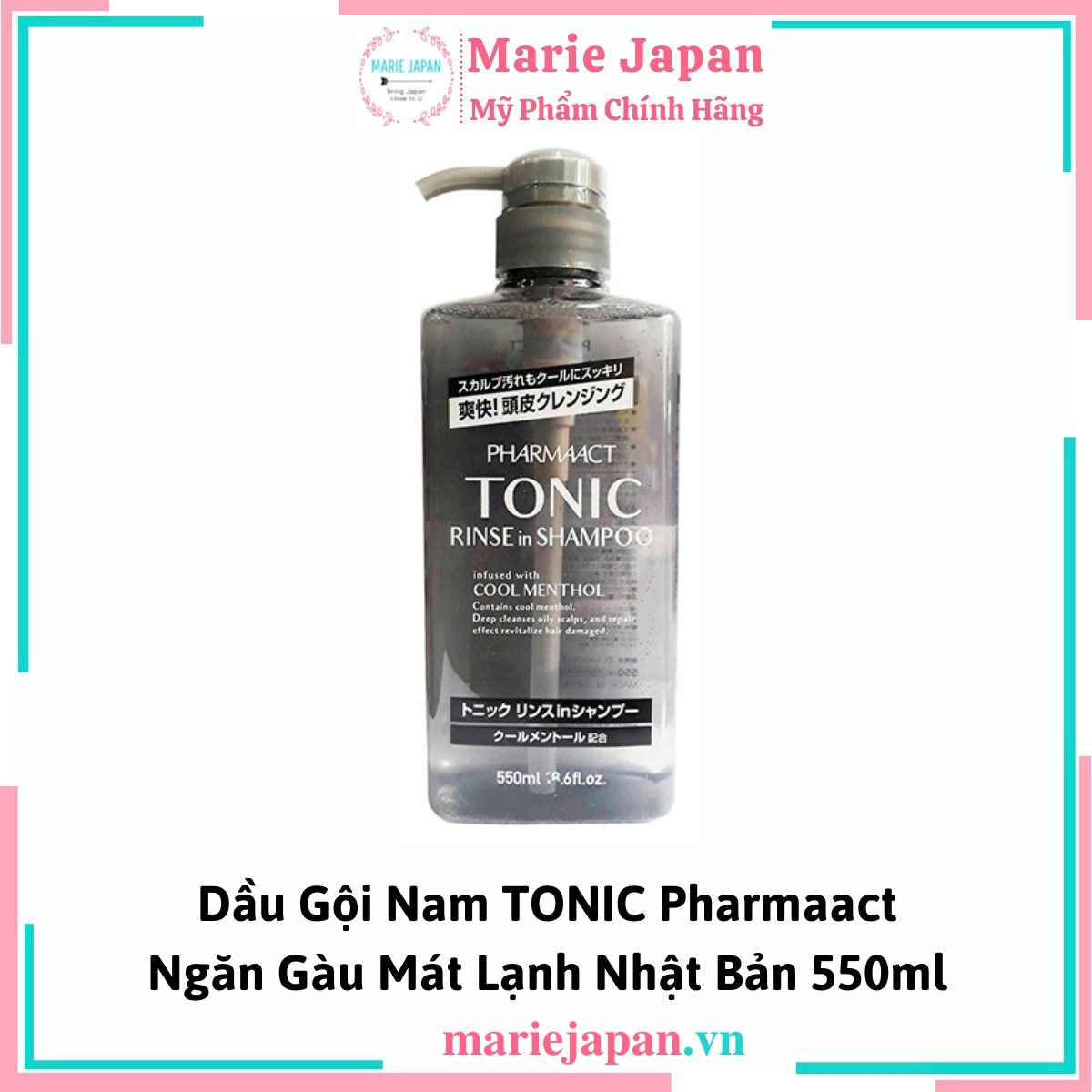 Dầu Gội Nam TONIC Pharmaact Nhật Bản 550ml