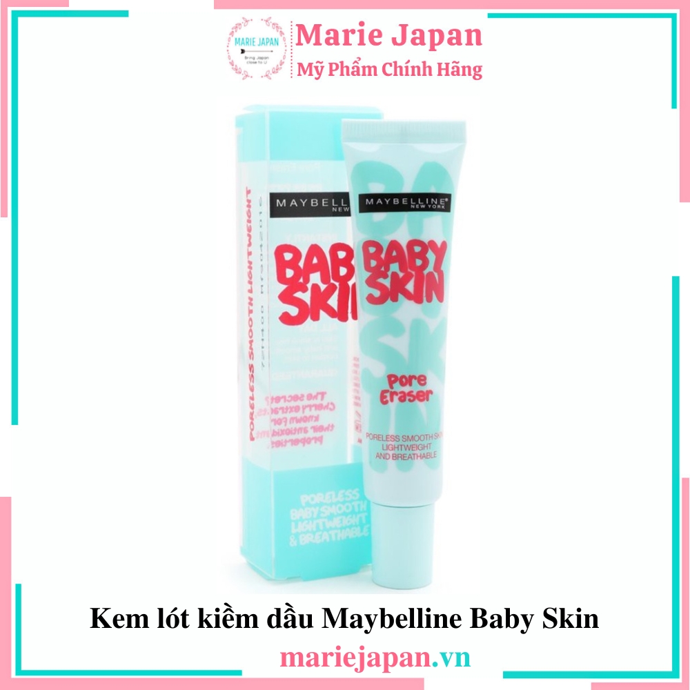 Kem Lót Kiềm Dầu Maybelline Baby Skin Pore Eraser 22ml