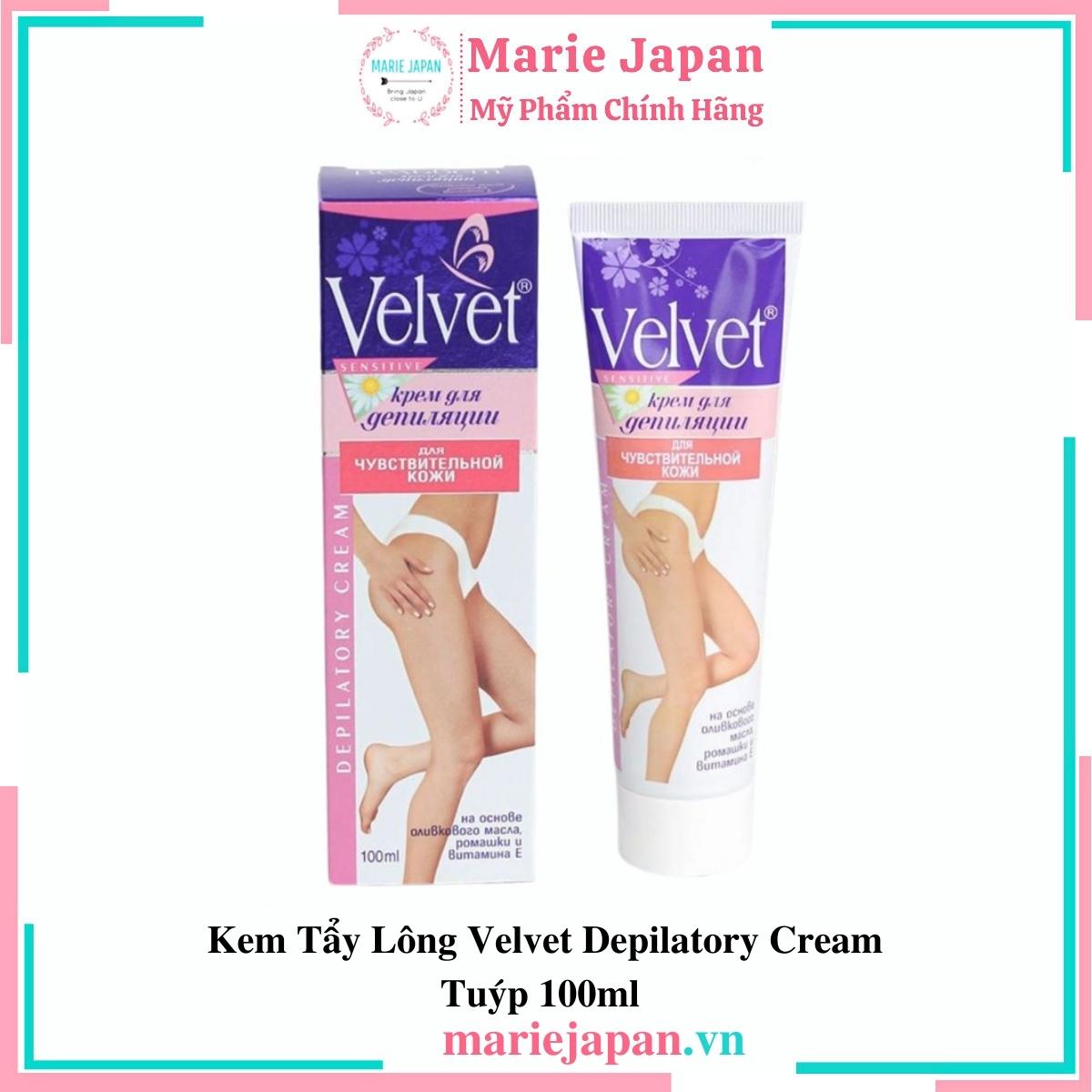 Kem Tẩy Lông Velvet Depilatory Cream Tuýp 100ml