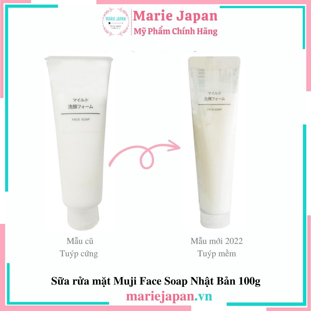 SRM Muji Face Soap Scrub Nhật Bản - CÓ HẠT SẠCH SÂU Tuýp 120g