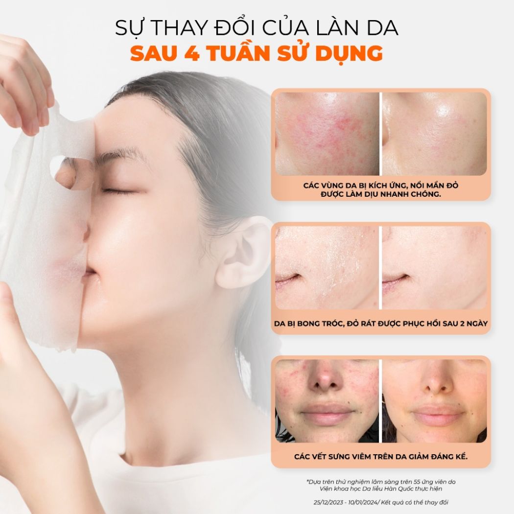 Mặt Nạ BNBG Placenta Skin Booster Mask Cấp Ẩm Dưỡng Trắng Phục Hồi Trẻ Hóa Da Hàn Quốc Miếng Lẻ