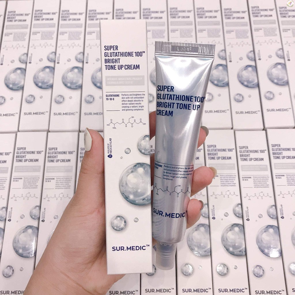 kem dưỡng trắng da glutathione dạng tuýp Kem Dưỡng SurMedic Super Glutathione 100™ Bright Tone Up Cream Tuýp 40ml