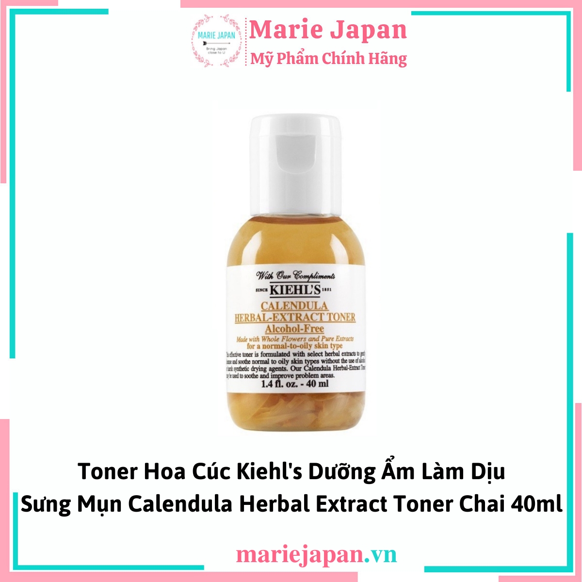 Toner Hoa Cúc Kiehl's Làm Dịu Da Calendula Herbal Extract Toner 40ml