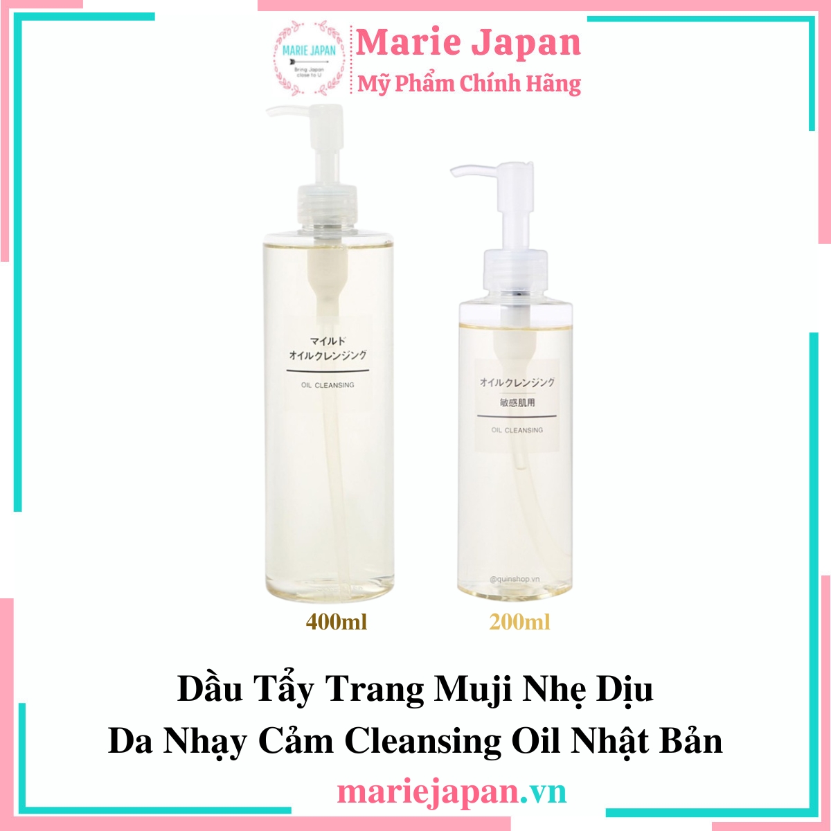 Dầu tẩy trang Muji Oil Cleansing Nhẹ Dịu Da Nhạy Cảm Nhật Bản