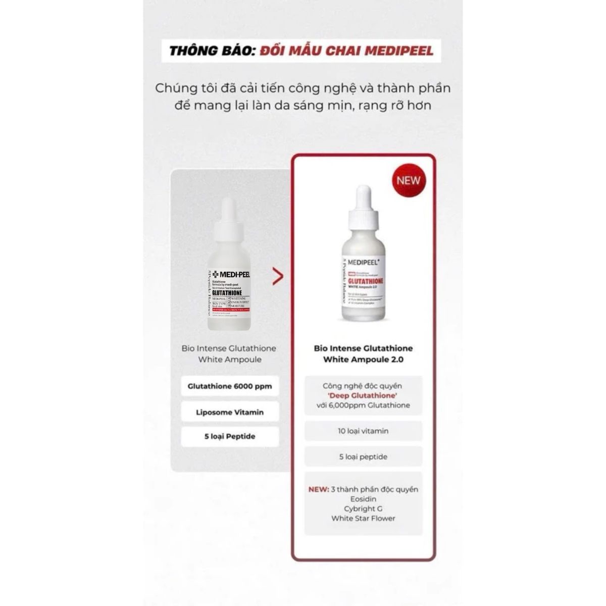 Serum Medi Peel Glutathione 6000 Dng Trng Cp m White Ampoule Mu Mi Hn Quc 30ml Serum Medi Peel Glutathione 6000 Dng Trng Cp m White Ampoule Mu Mi Hn Quc 30ml