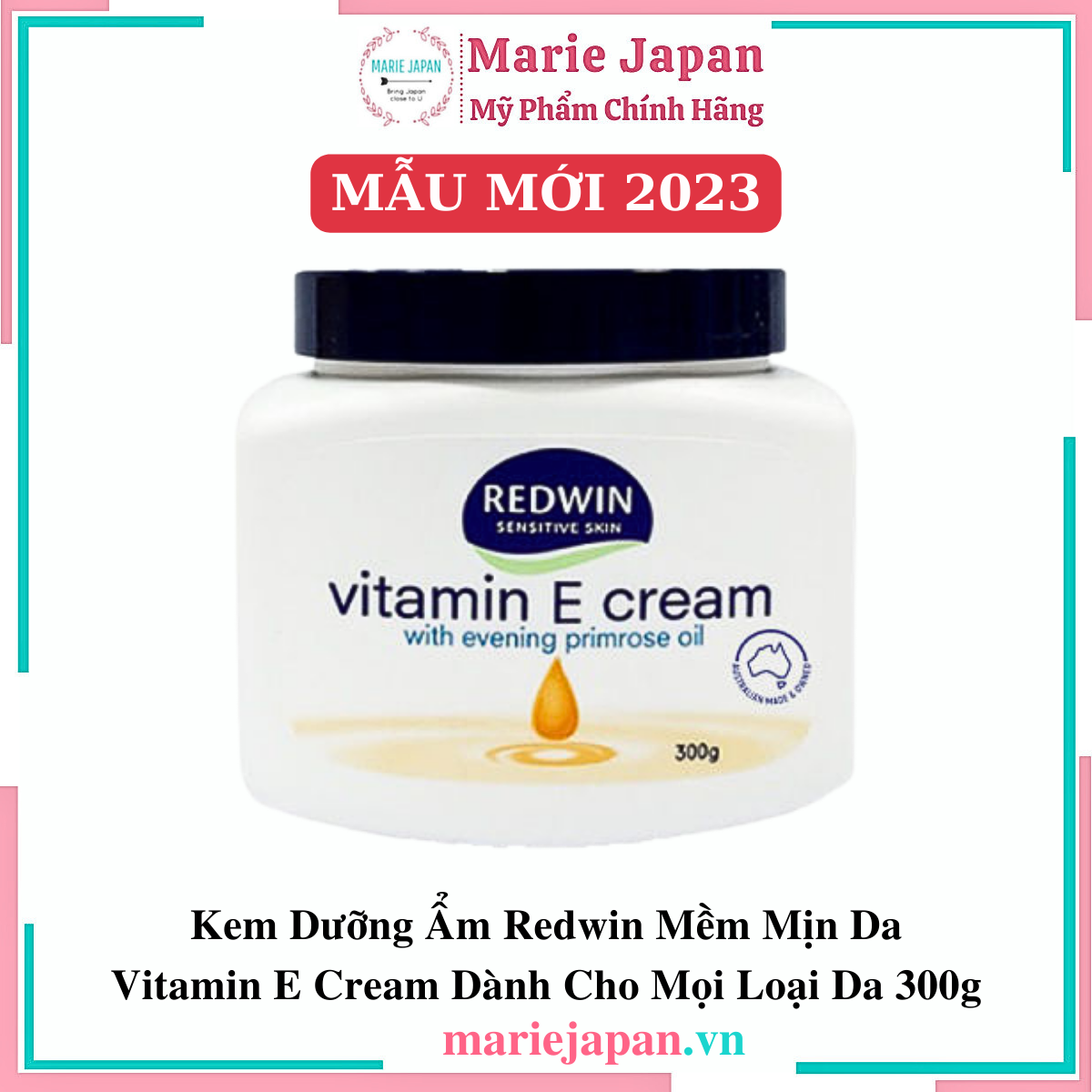 Kem Dưỡng Ẩm Redwin Vitamin E Cream Hũ 300g