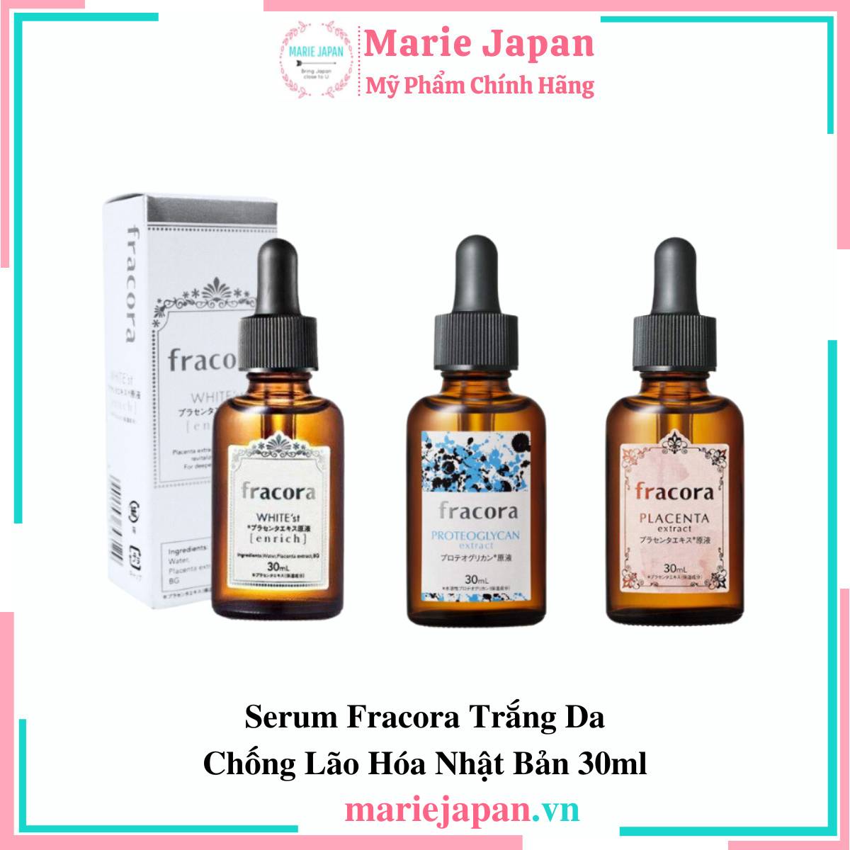 Serum Fracora Trắng Da Chống Lão Hóa Nhật Bản 30ml