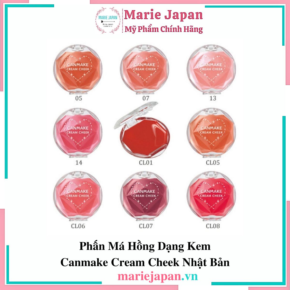Phấn Má Hồng Canmake Dạng Kem Cream Cheek Nhật Bản