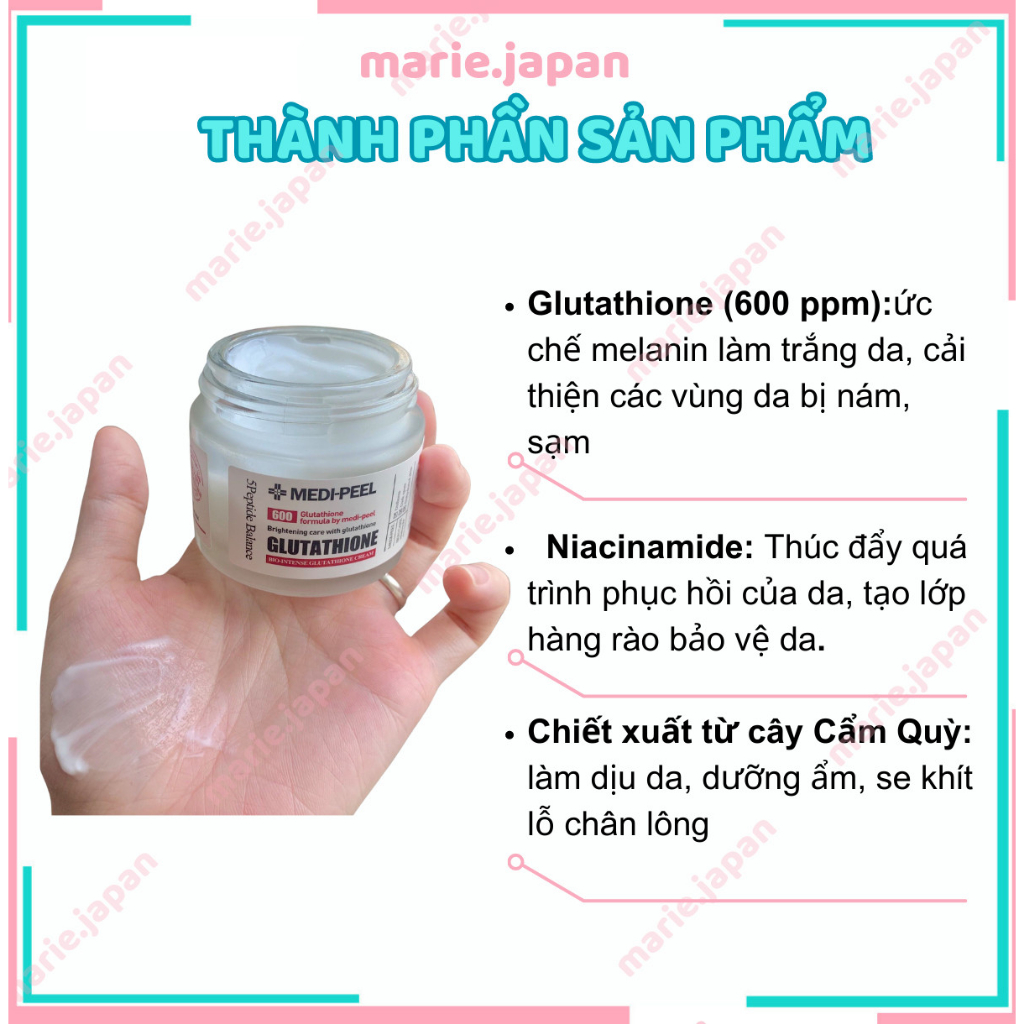 Kem Dng Medi Peel Bio Intense Glutathion 600 White Cream H 50ml Kem Dng Medi Peel Bio Intense Glutathion 600 White Cream H 50ml