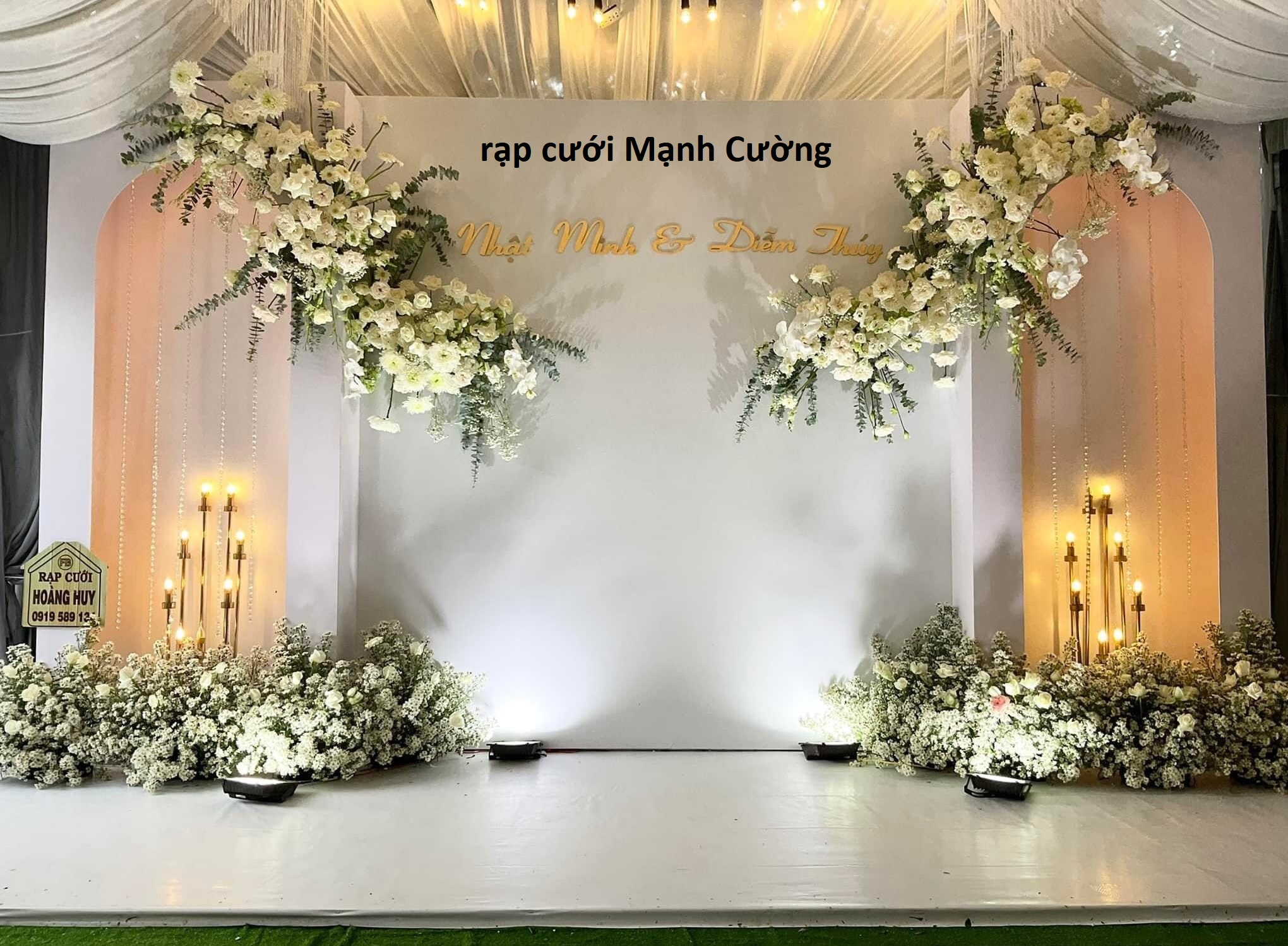 Cho thuê khung rạp cưới ở Long An - Rạp cưới Mạnh Cường