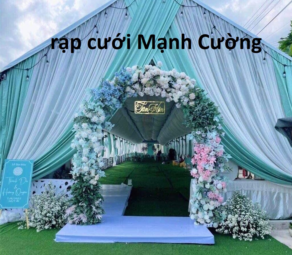 Cho thuê khung rạp cưới ở Long An - Rạp cưới Mạnh Cường