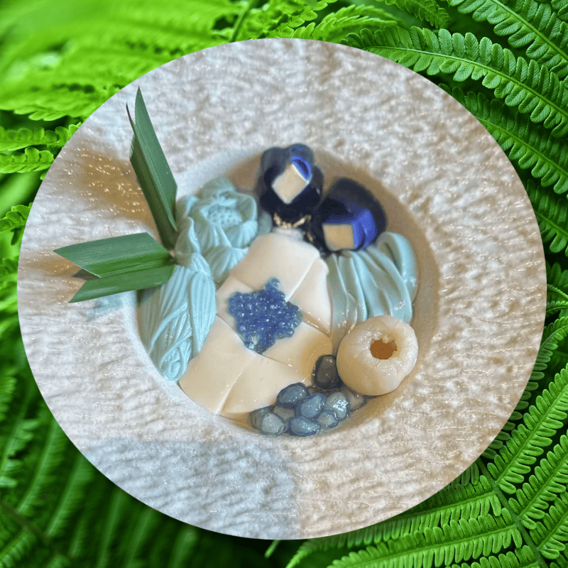 TÀU HỦ SỢI HOA ĐẬU BIẾC