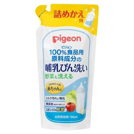 Nước rửa bình và rau quả Pigeon Refill - dạng túi 700ml