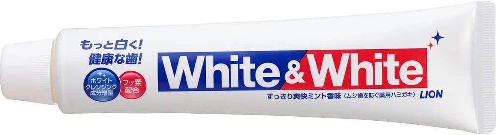Kem Đánh Răng White & White Lion Nhật - Tuýp 150g