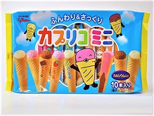 Bánh que kem ốc quế Glico 10 cái