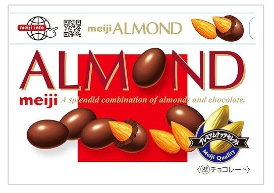 Kẹo Socola Meiji bọc hạnh nhân Almond 79g
