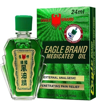 Dầu gió xanh con Ó Singapore Eagle Brand 24ml