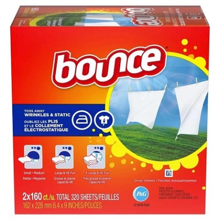 Giấy thơm quần áo Bounce Mỹ - hộp 160 tờ