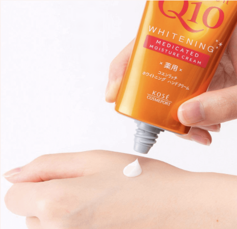 Kem dưỡng da tay Kosé Co-enrich Q10 - Medicated Moisture Cream (cam) 80g