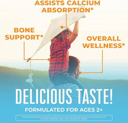 Viên uống bổ sung  K2 + D3 Calcium Gummies của MaryRuth Organics - 60v