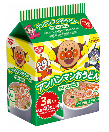 Mì udon Nissin Anpaman vị hải sản cho bé màu xanh 90g