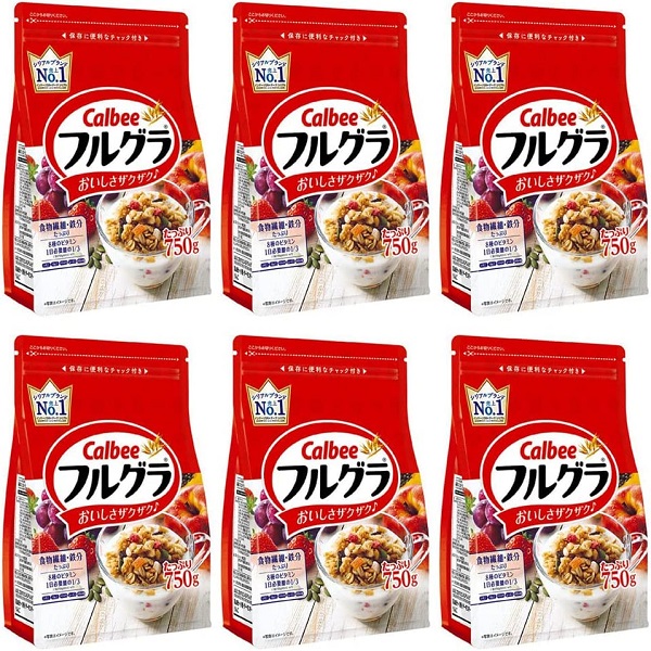 Ngũ cốc dinh dưỡng trái cây Calbee (đỏ truyền thống) - 800g