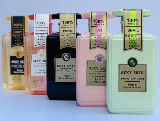 Sữa tắm hương nước hoa Pháp Sexy Skin Honey (vàng) 600ml
