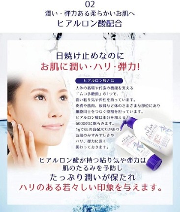 Sữa dưỡng thể chống nắng Hatomugi SPF31 PA+++ Nhật Bản