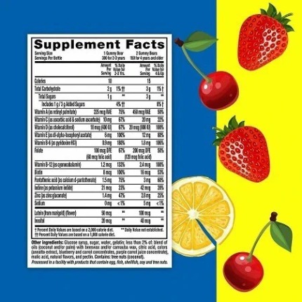 Kẹo Dẻo Hình Gấu Bổ Sung Vitamin L'il Critters Gummy Vites, 300v