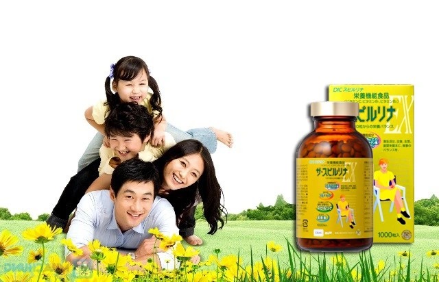 Tảo vàng cao cấp Earthrise Spirulina Next (Nhật Bản) - 1000v