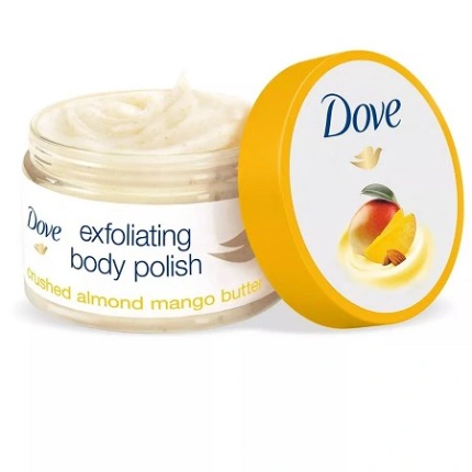 Kem Tẩy Tế Bào Chết body Dove chiết xuất Xoài & Bơ Hạnh Nhân - 298g