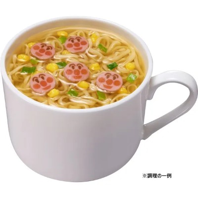 Mì ramen Nissin Anpaman vị trứng thịt cho bé màu đỏ 90g