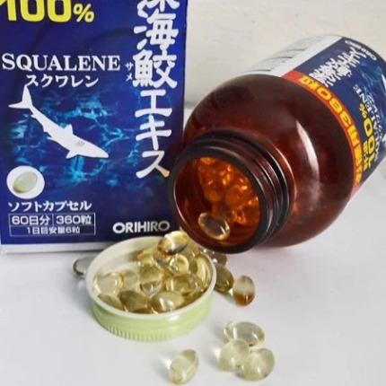 Viên uống dầu gan cá mập Orihiro Squalene (hàng nội địa Nhật) - 360v