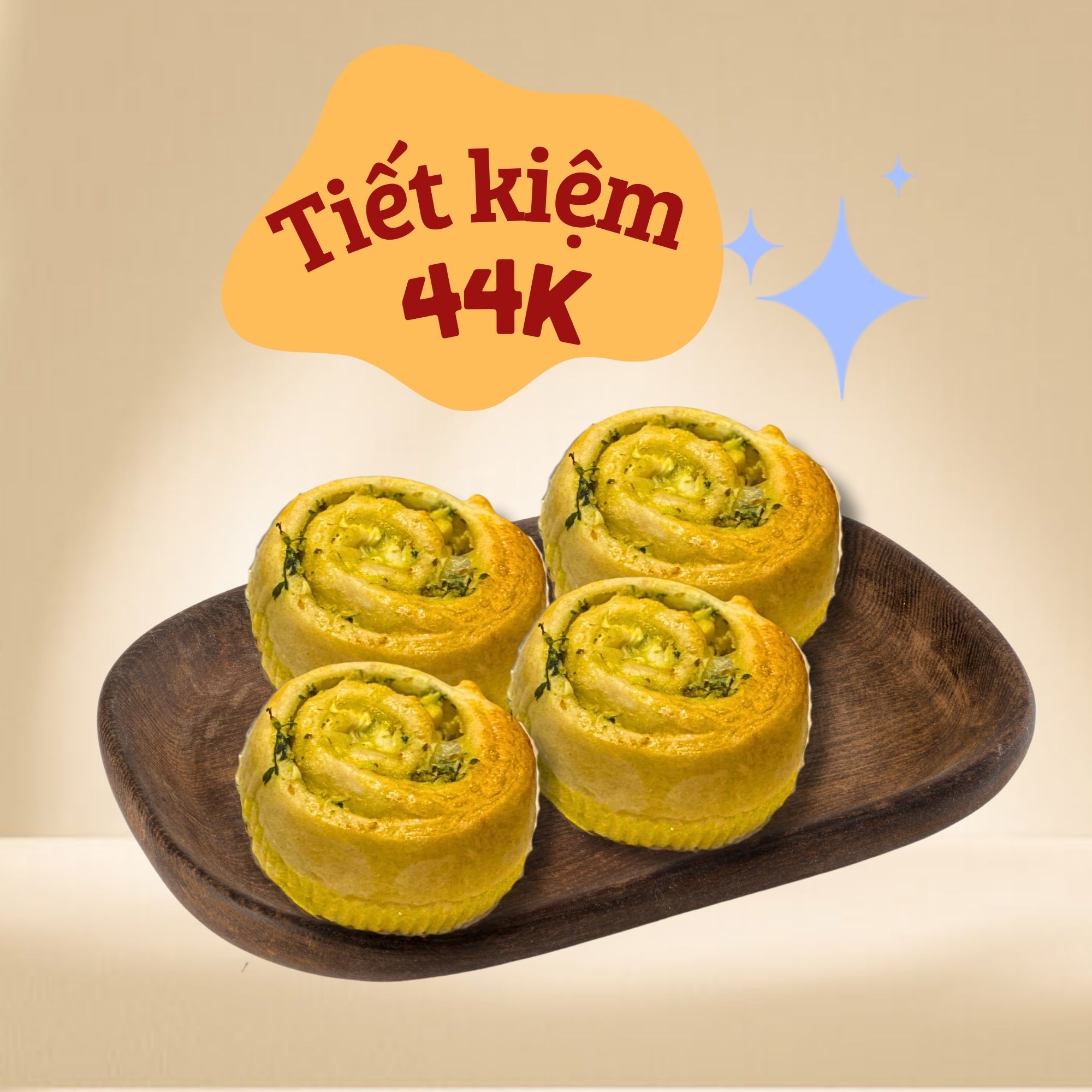 Roll Ức Gà Bơ Tỏi Men Tự Nhiên Đường Huyết Thấp