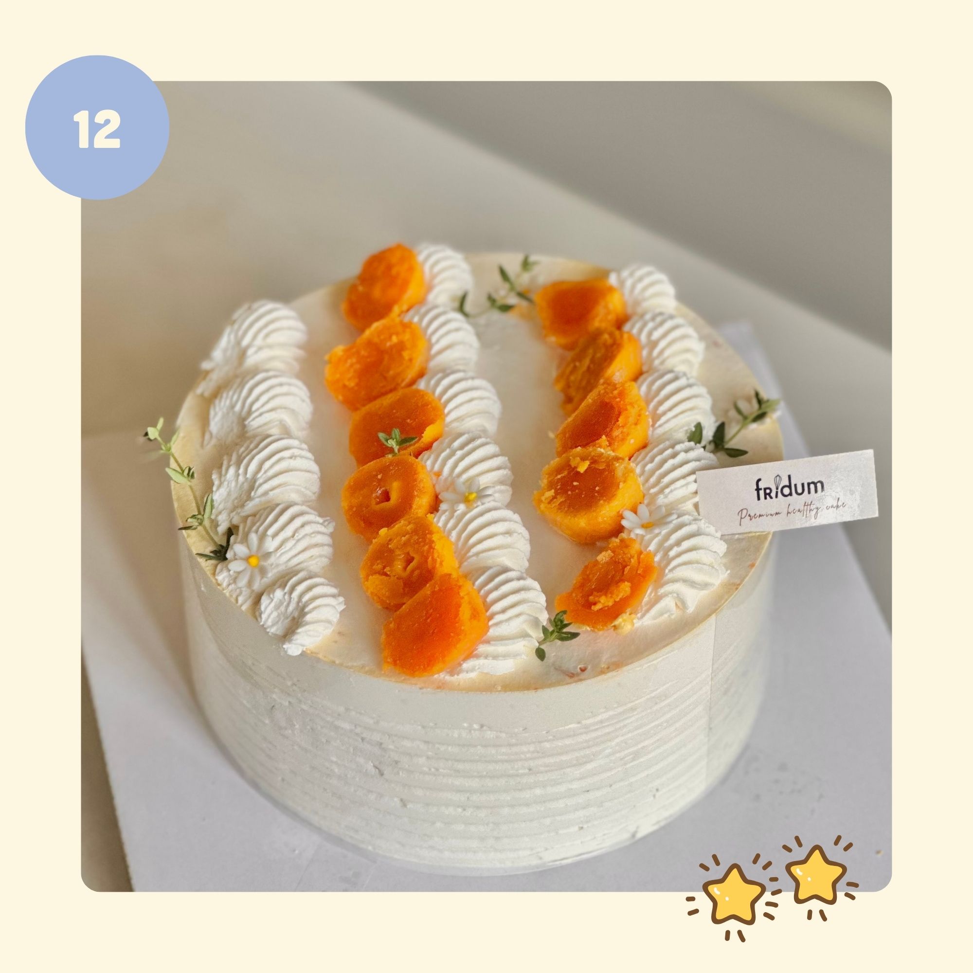 Bánh kem BÔNG LAN TRỨNG MUỐI - Mẫu 12- đặt trước từ 3 tiếng