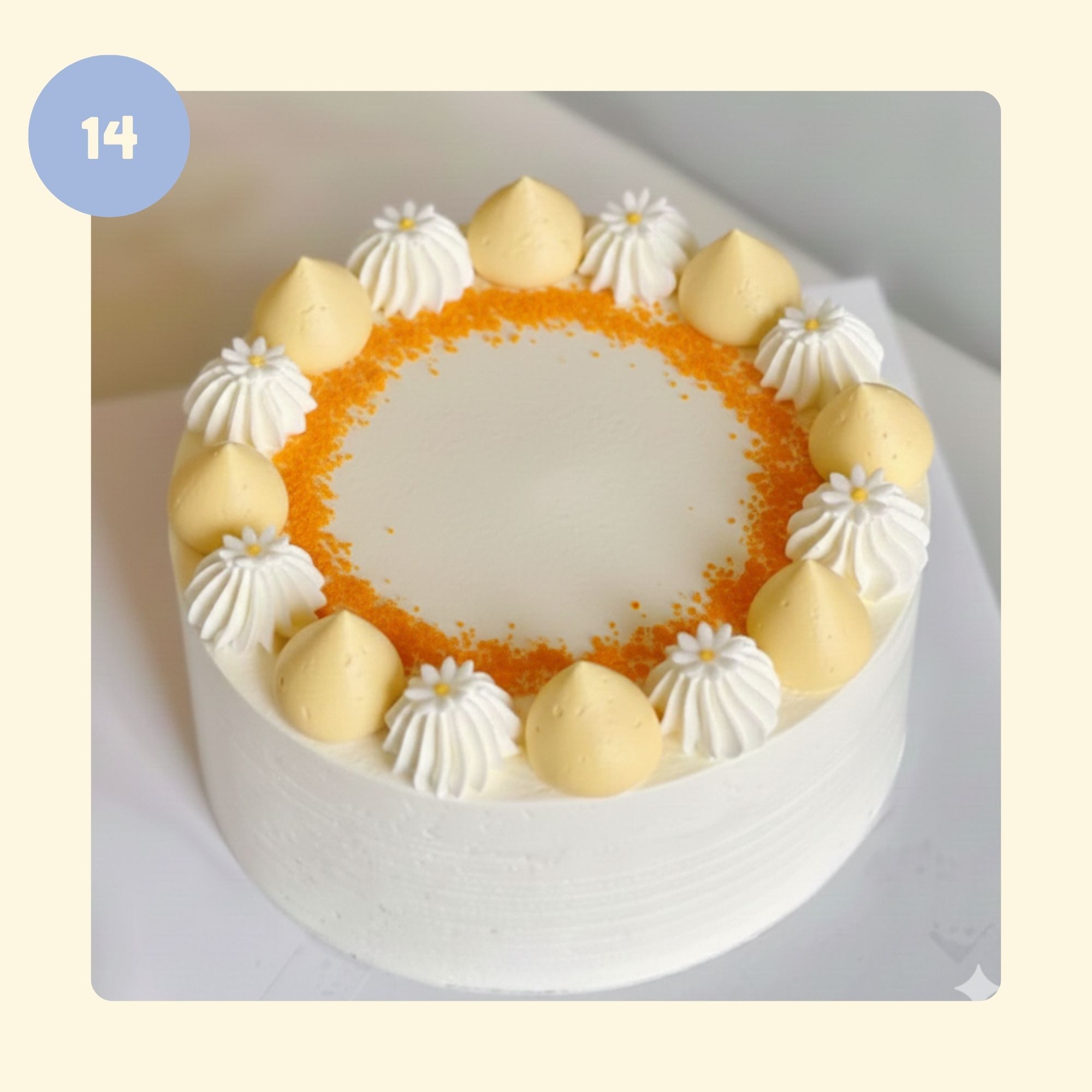 Bánh kem BÔNG LAN TRỨNG MUỐI - Mẫu 14 - đặt trước từ 3 tiếng