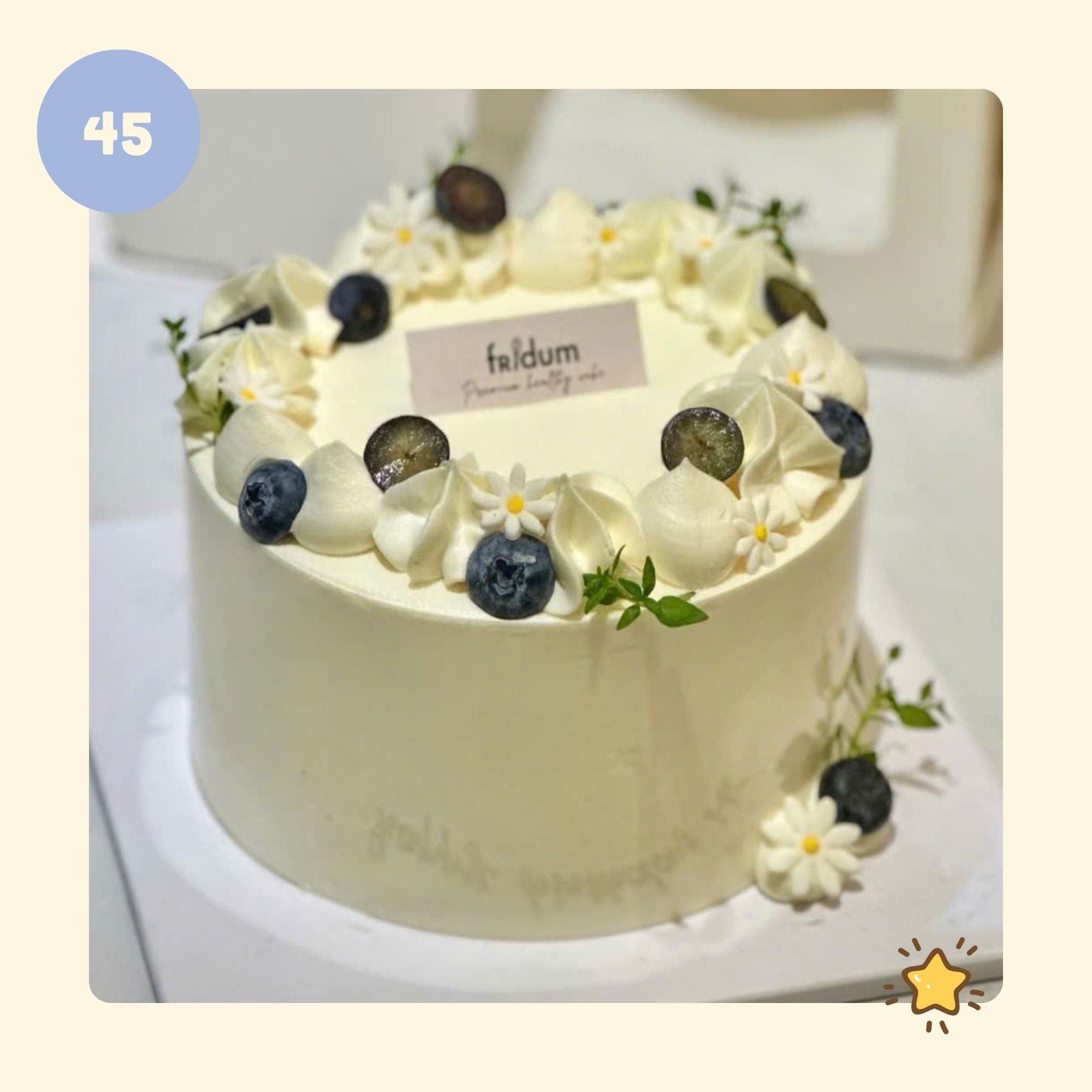 Bánh kem CHANH DÂY - Mẫu 45 - đặt trước từ 3 tiếng