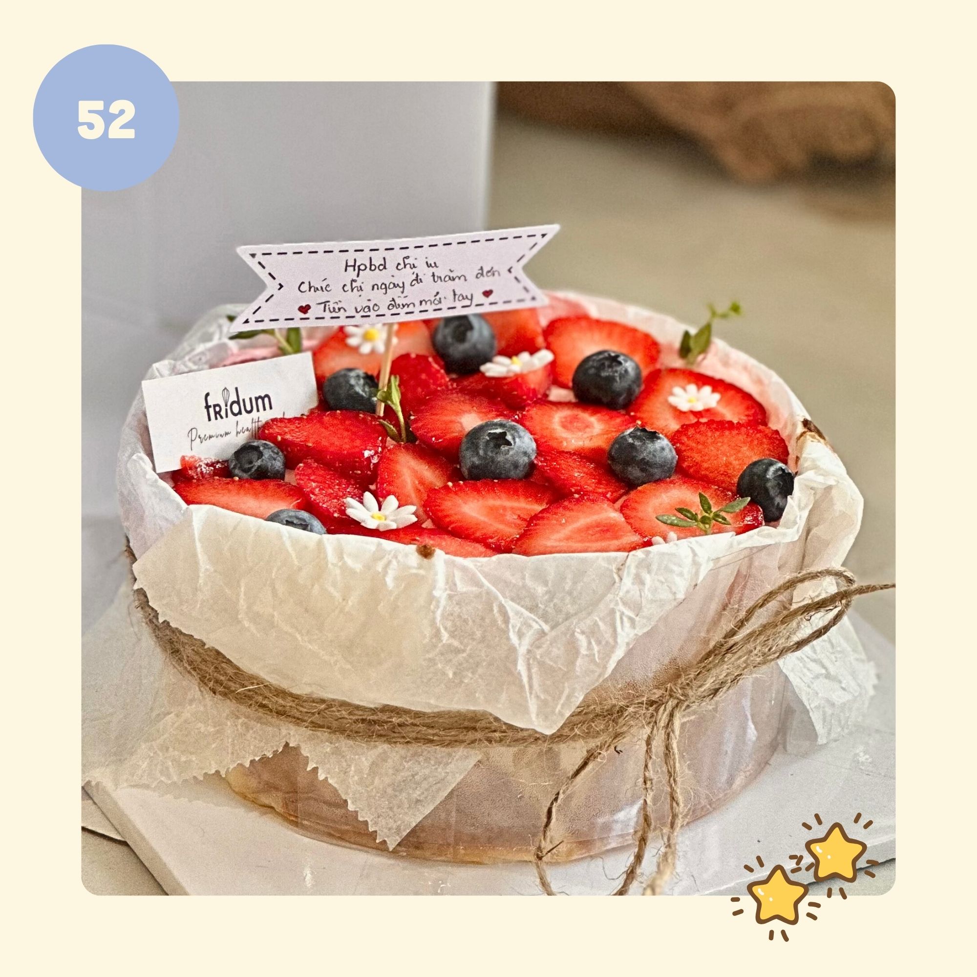 Bánh kem YOGURT BURNT CHEESE - Mẫu 52 - đặt trước từ 3 tiếng