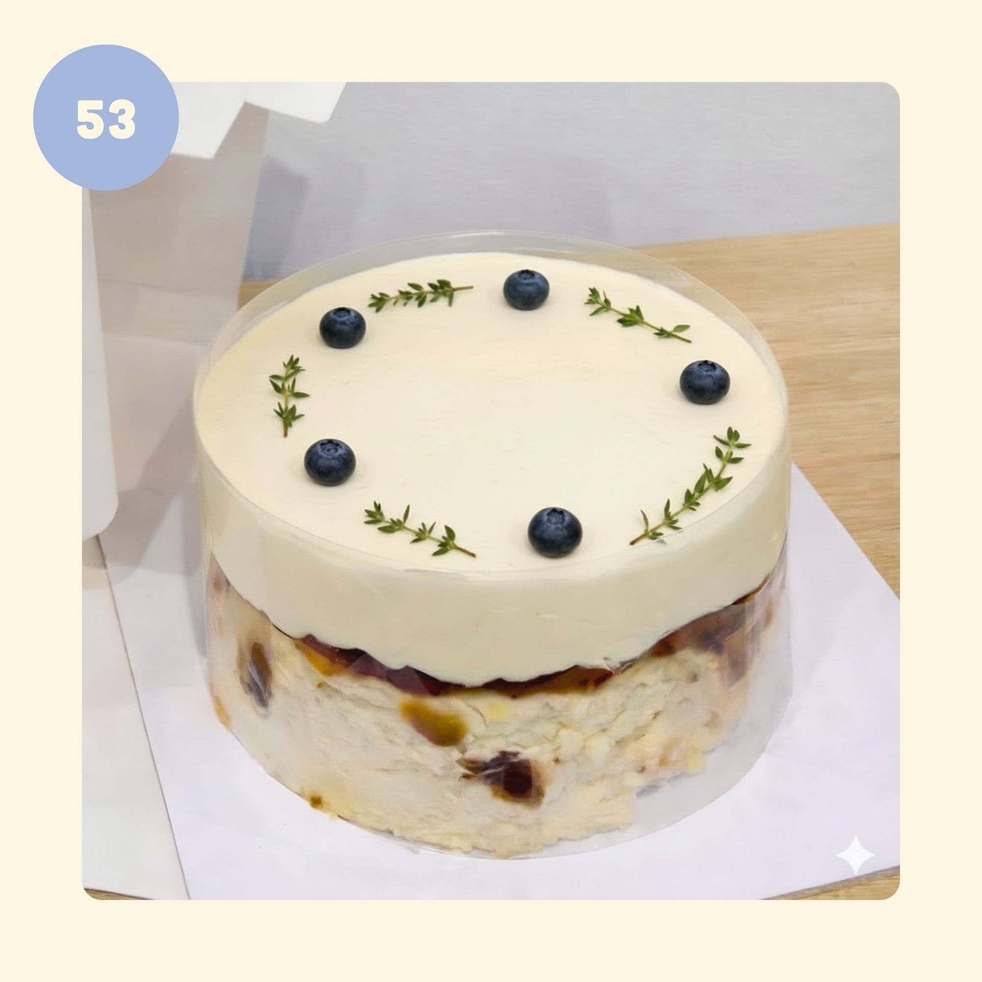 Bánh kem YOGURT BURNT CHEESE - Mẫu 53 - đặt trước từ 3 tiếng