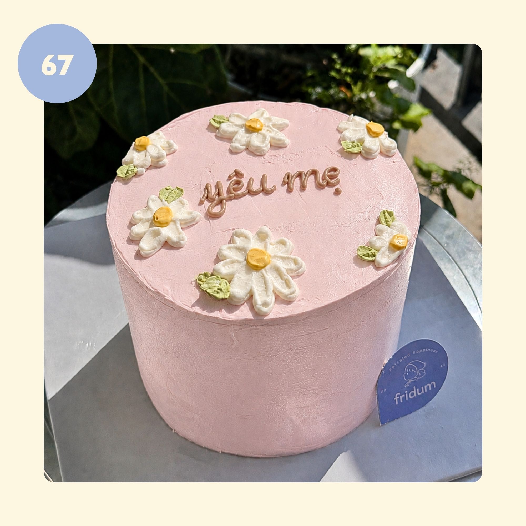 Bánh kem Hoa nhỏ - Mẫu 67 - đặt trước từ 3 tiếng