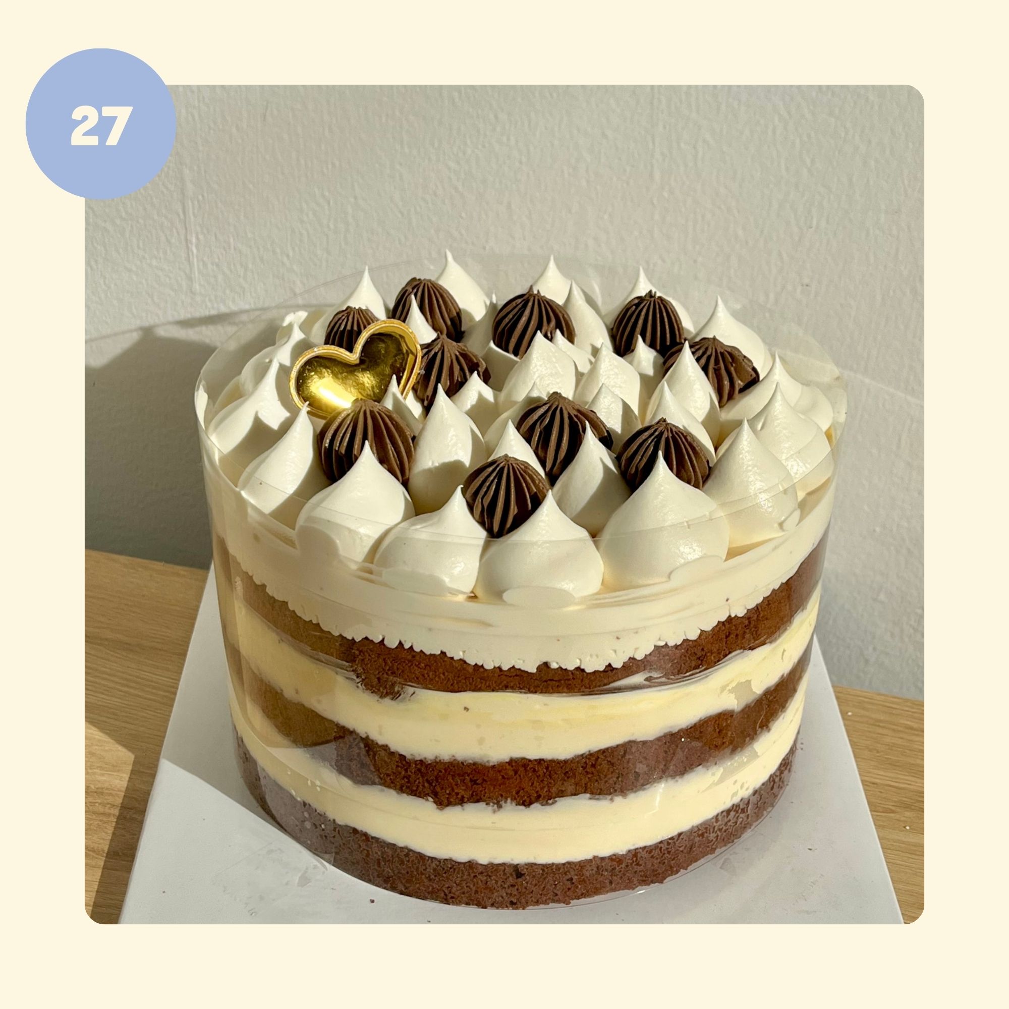 Bánh kem TIRAMISU - Mẫu 27 - đặt trước từ 3 tiếng