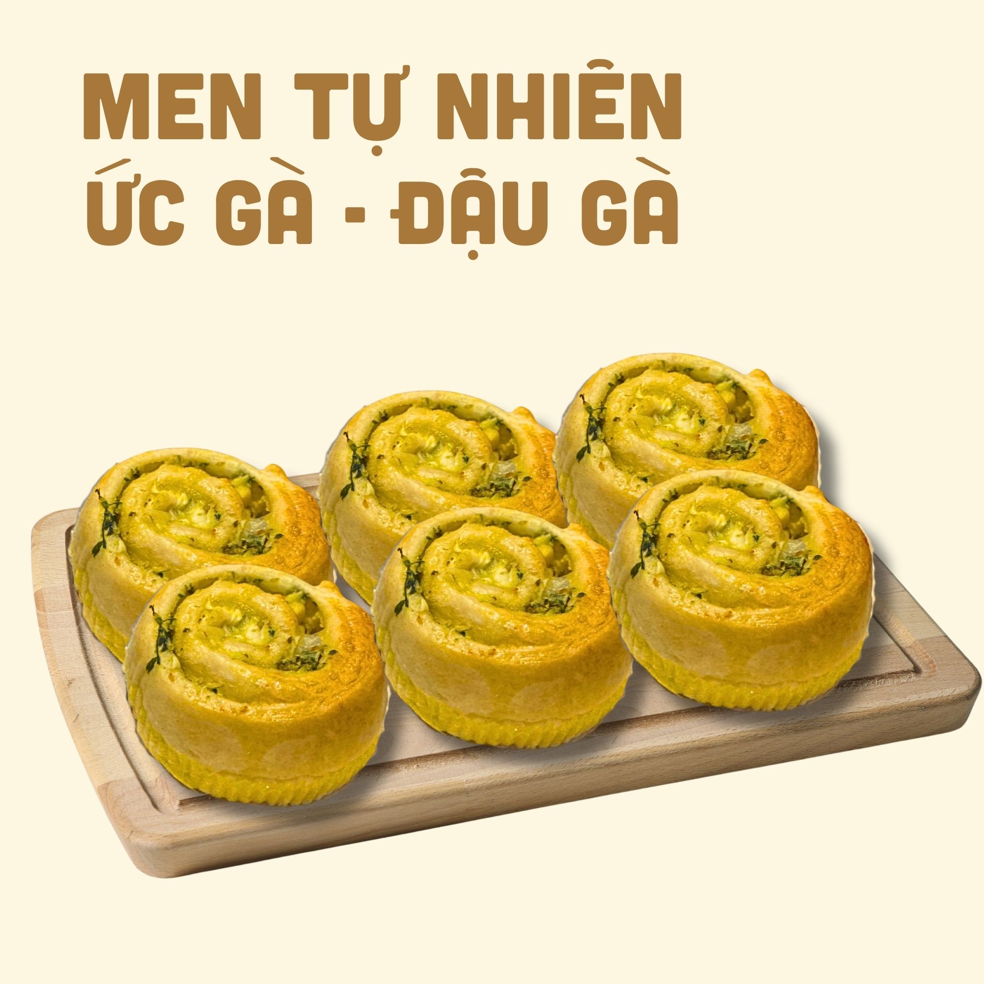 Roll Ức Gà Bơ Tỏi Men Tự Nhiên Đường Huyết Thấp