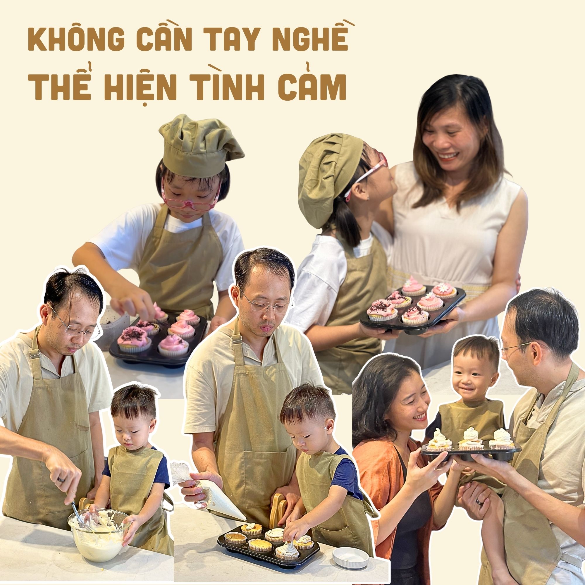 Set DIY Bánh kem/Cupcake Không Gluten