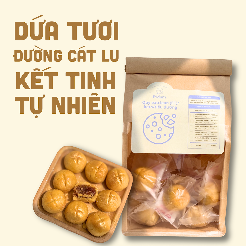 Túi Bánh Dứa Nguyên Cám Eatclean