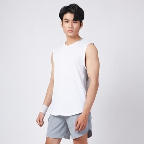 Áo Tanktop thể thao Nam DRI-AIR phối màu bên sườn