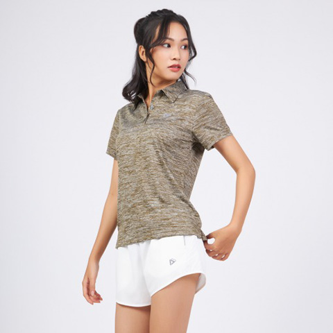 Áo Polo thể thao Nữ DRI-AIR vải hiệu ứng