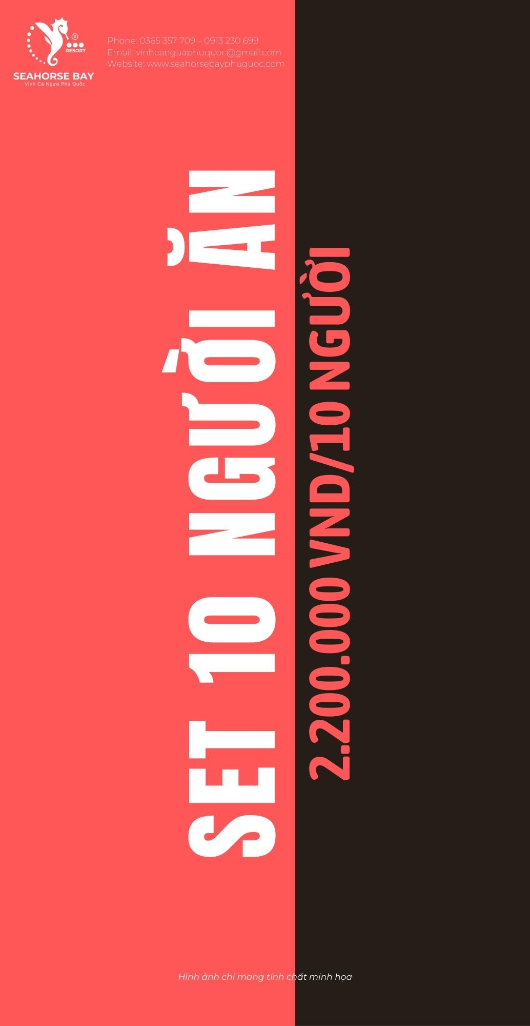 SET 1 - Combo 7 món - Khách đoàn 10 người