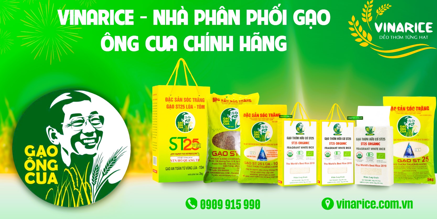 Vinarice - Nhà phân phối gạo Ông Cua chính hãng